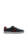 Gucci Sneakers In Black/brb/hi.red