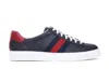Gucci Ace Style Sneakers With Signature Web Detailing In Blue