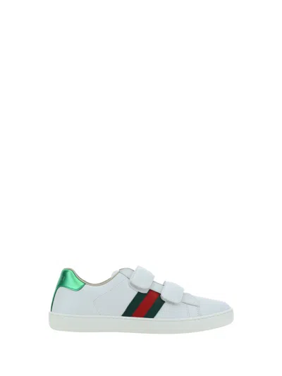 Gucci Kids' Sneakers For Boy In White
