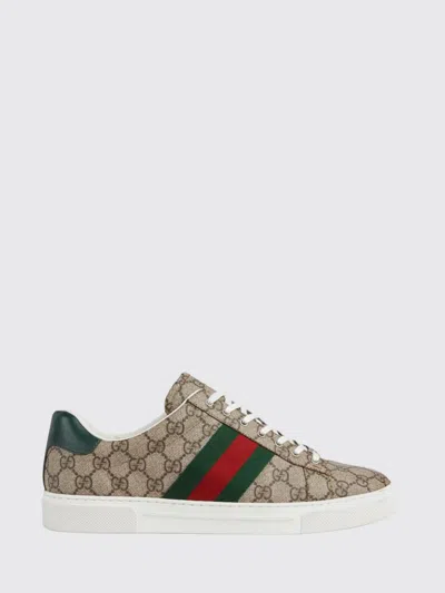 Gucci Men Ace Supreme Gg Fabric Low-top Sneakers In Multi