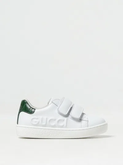 Gucci Kids' Sneakers  Kinder Farbe Weiss In Metallic