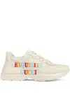 Gucci Graphic-print Low-top Sneakers In Ivoire