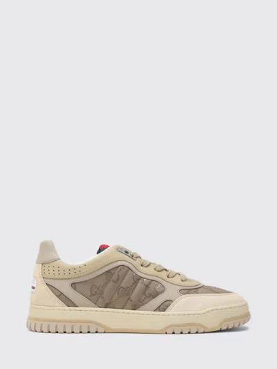Gucci Sneakers Men Beige In Brown