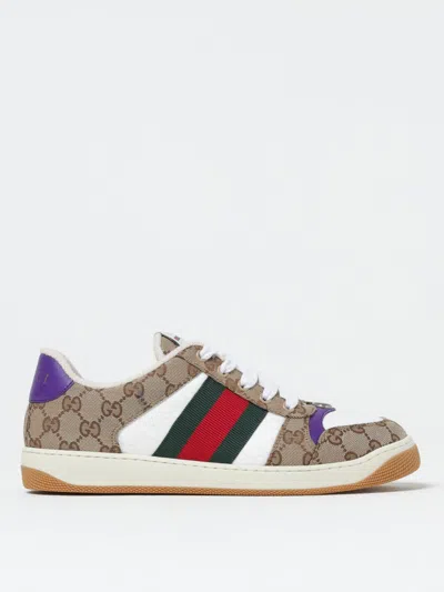 Gucci Sneakers Men Beige In Cream