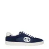 Gucci Interlocking G Mesh Sneakers In Black