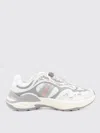 Gucci Leather Mesh Sneakers Featuring Signature Band