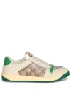 Gucci Women Rhinestone Screener Sneakers In Neutral
