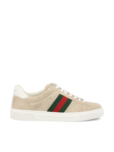 Gucci Trainers In Oatmeal/oat/vrv/gr.w