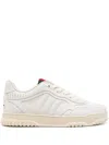 Gucci Men Re-web Leather Sneakers In White