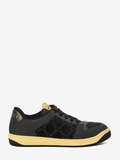 Gucci Screener Sneakers In Black
