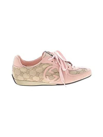 Pre-owned Gucci Sneakers In Tan