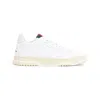 Gucci White Lace Up Sneakers In White