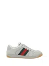 Gucci Screener Sneakers In White