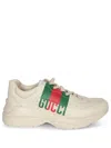 Gucci Off White Logo Sneakers In Neutral
