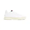 Gucci Re-web White Low Top Sneakers With Web Detail And Embossing In Leather Woman In White