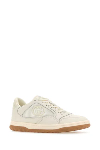 Gucci Mac80 Leather Trainers In White