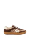 Gucci Men G75 Low-top Supreme Gg Fabric And Suede Sneakers In Multi
