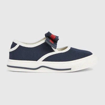 Gucci Babies' Sneakers With Web In Blue