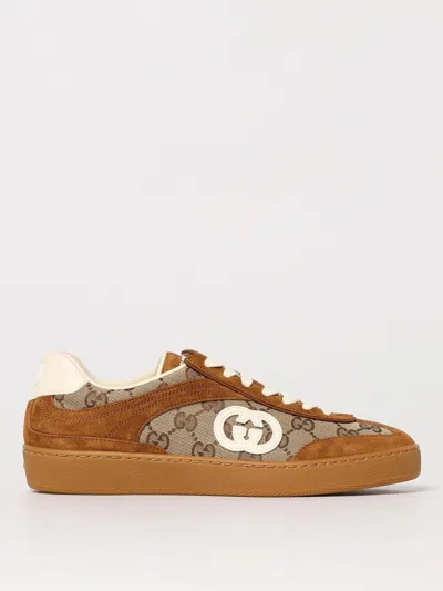 GUCCI GUCCI SNEAKERS WOMAN CAMEL