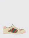 Gucci Gg Supreme Fabric Sneakers With Web Motif In Multi