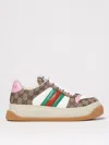 Gucci Multicolor Gg Fabric Double Screener Sneakers