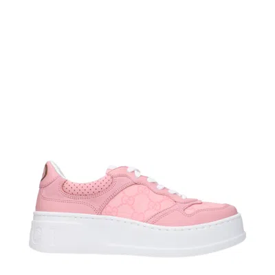 Gucci Trainers Women Pink Leather