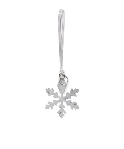 Gucci Snowflake-shaped Bag Charm In Metallic