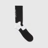 Gucci Cotton Socks With Embroidery In Black