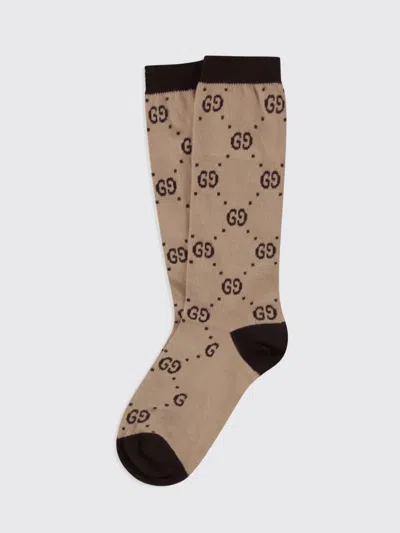 Gucci Kids' Socken  Kinder Farbe Beige In Multi