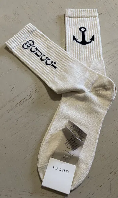 Pre-owned Gucci Socks In White/milk