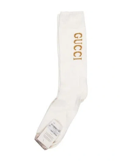 Pre-owned Gucci Socks W/tags In White