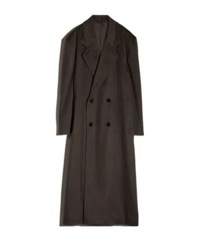 Gucci Soft Cashmere Long Coat In Brown