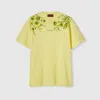 Gucci Soft Cotton Jersey T-shirt With Print In Yellow