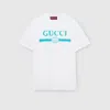 Gucci Womens Brand-print Relaxed-fit Cotton-jersey T-shirt White Mc In White