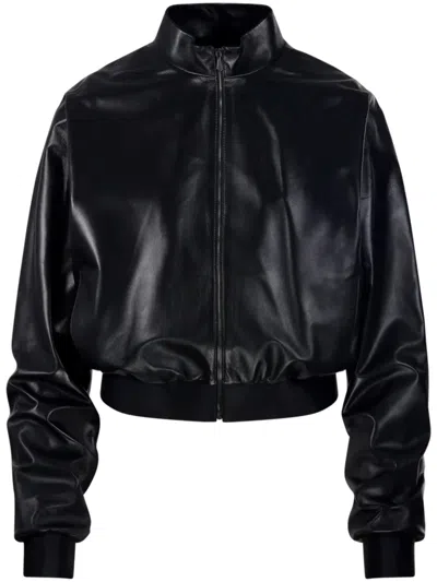 Gucci Soft Nappa Bomber In Black
