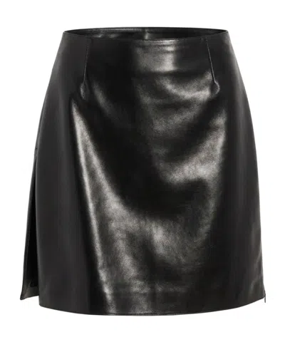 Gucci Soft Nappa Mini Skirt In Black