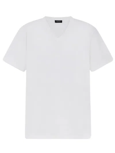 Gucci Soft Rayon Sweater V-neck In Modal-elastane Blend In White