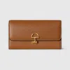 Gucci Softbit Continental Wallet In Brown