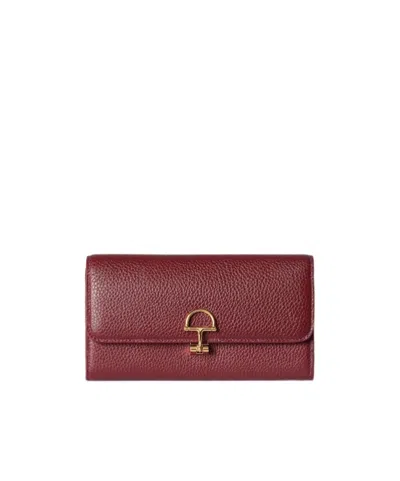 Gucci Softbit Continental Wallet In Red