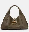 Gucci Softbit Large Leather Shoulder Bag In Green