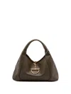 Gucci `softbit` Maxi Bag In Green