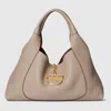 Gucci Softbit Maxi Shoulder Bag In Beige