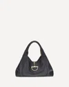 Gucci Softbit Maxi Leather Shoulder Bag In Black