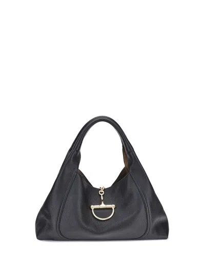 Gucci Maxi Shoulder Bag Softbit In Black