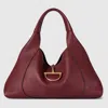 Gucci Softbit Maxi Shoulder Bag In Bordeaux