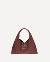 Gucci Softbit Maxi Shoulder Bag In Burgundy