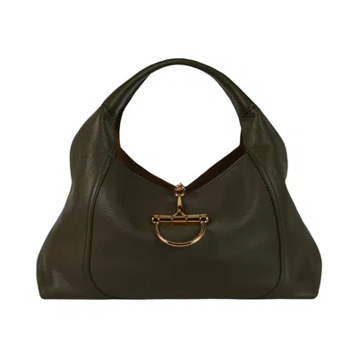 Pre-owned Gucci Softbit Maxi Shoulder Bag 'dark Moss Green' | Women's Size Onesize