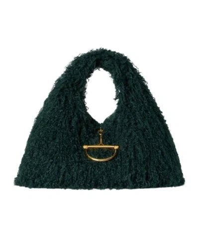 Gucci Softbit Maxi Top Handle Bag In Green