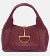 Gucci Softbit Medium Leather Shoulder Bag In Red