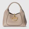 Gucci Softbit Medium Top Handle Bag In Beige